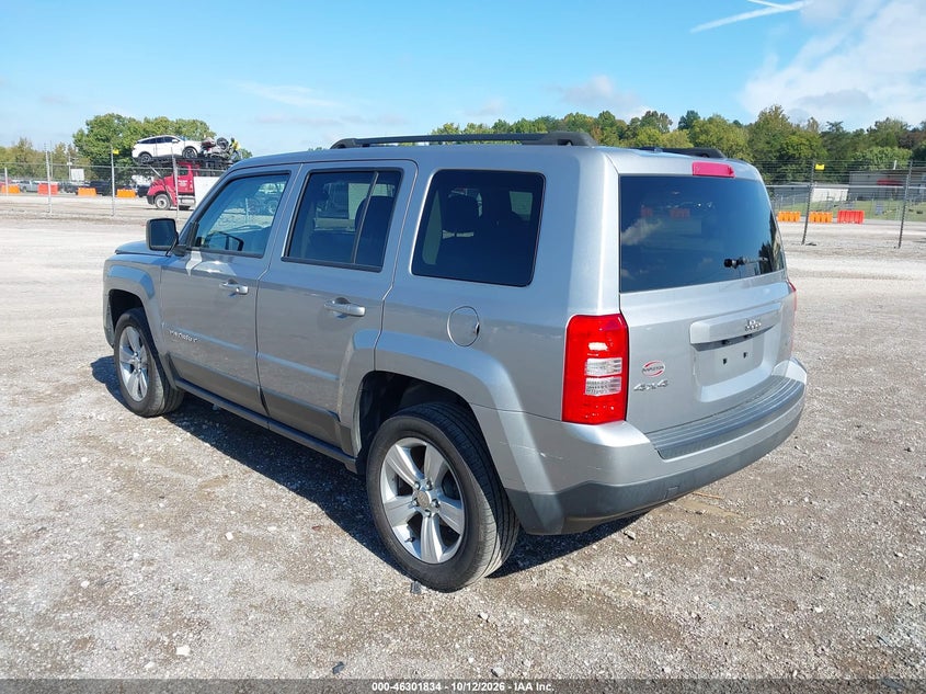 Vin: 1c4njrfbxhd158852, lot: 46802033, jeep patriot latitude 4x4 20173