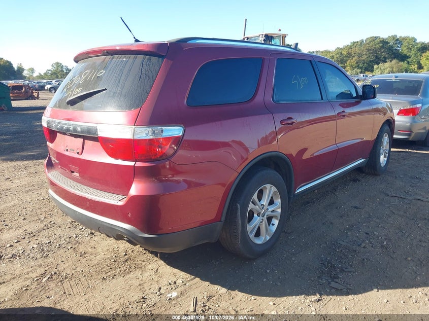 Vin: 1c4rdjag1dc668021, lot: 46802128, dodge durango sxt 20134