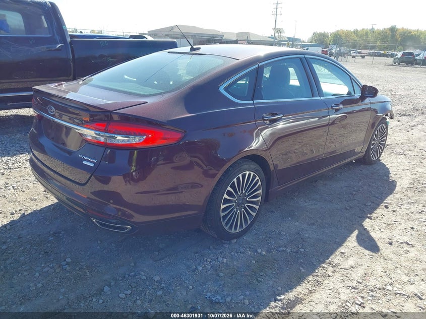 Vin: 3fa6p0d94hr100666, lot: 46802129, ford fusion titanium 20174