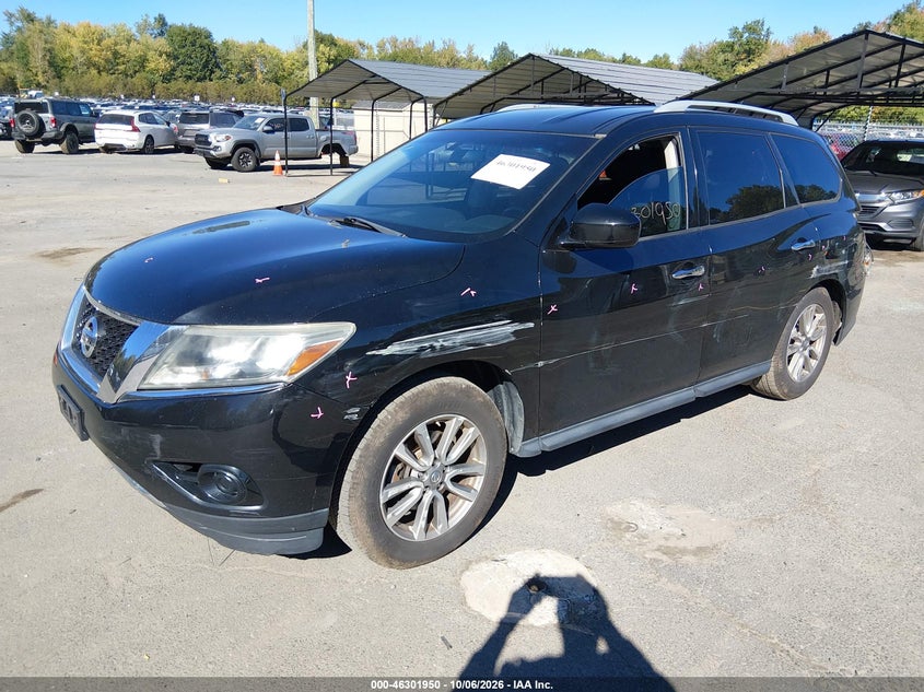 Vin: 5n1ar2mm1fc695806, lot: 46802148, nissan pathfinder s 20152