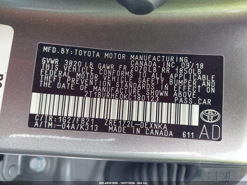 TOYOTA COROLLA - zdjęcie 9
