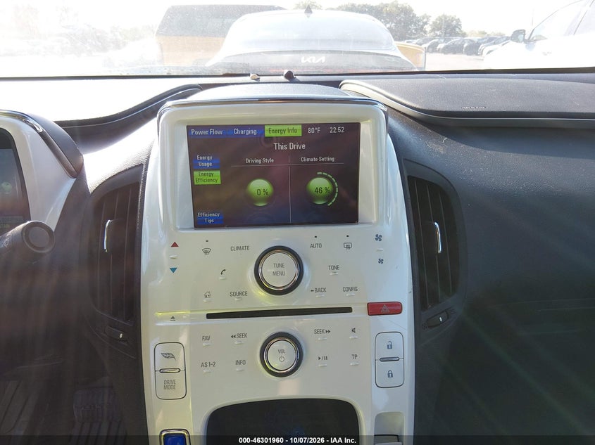 CHEVROLET VOLT 2012 VIN 1G1RA6E47CU117891
