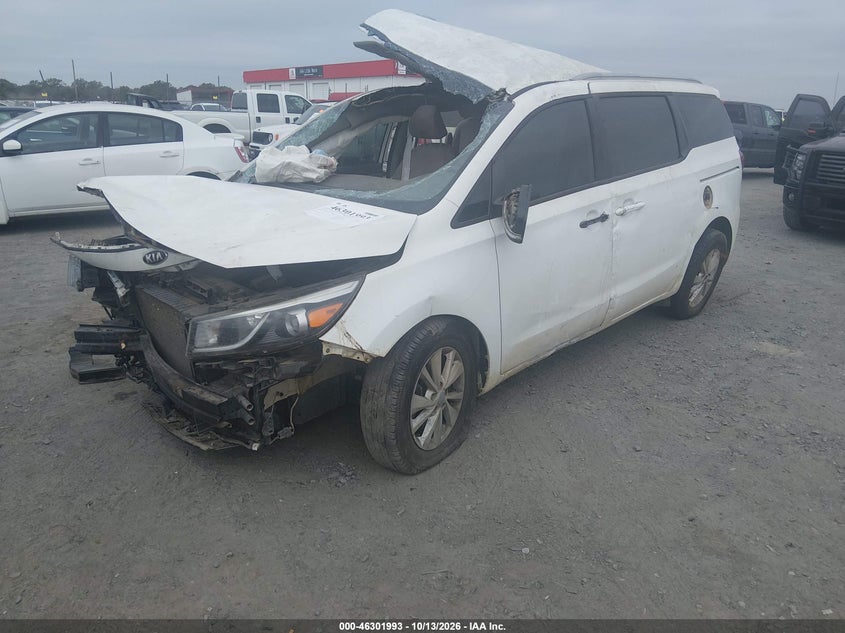 Vin: kndmb5c12g6111346, lot: 46802192, kia sedona lx 20162