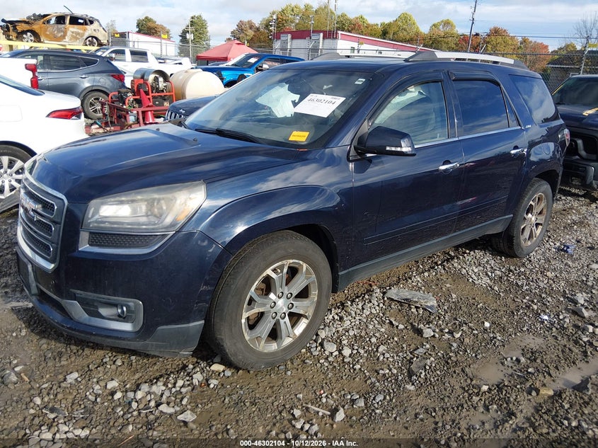Vin: 1gkkvrkdxfj208909, lot: 46802303, gmc acadia slt-1 20152