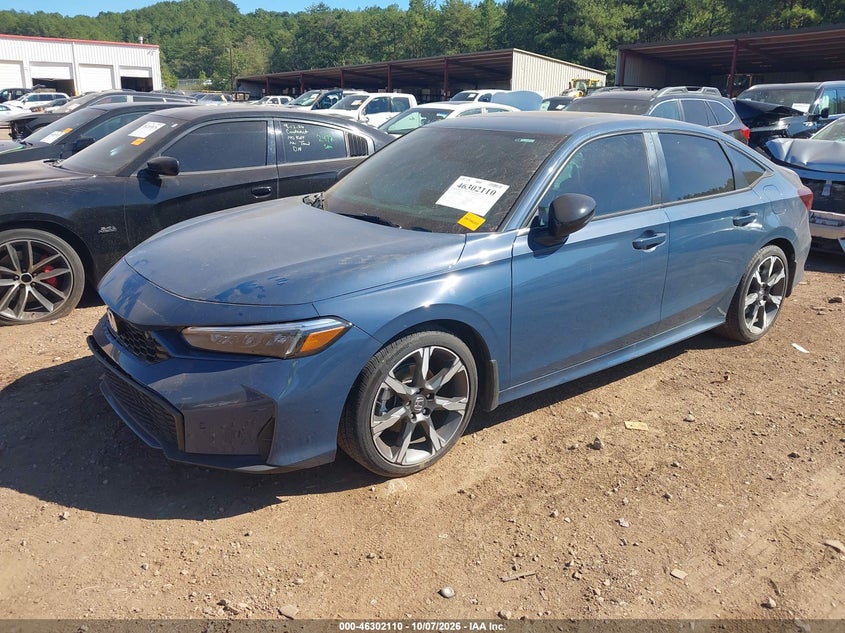 Vin: 2hgfe4f81sh340869, lot: 46802309, honda civic hybrid sport/sport touring 20252