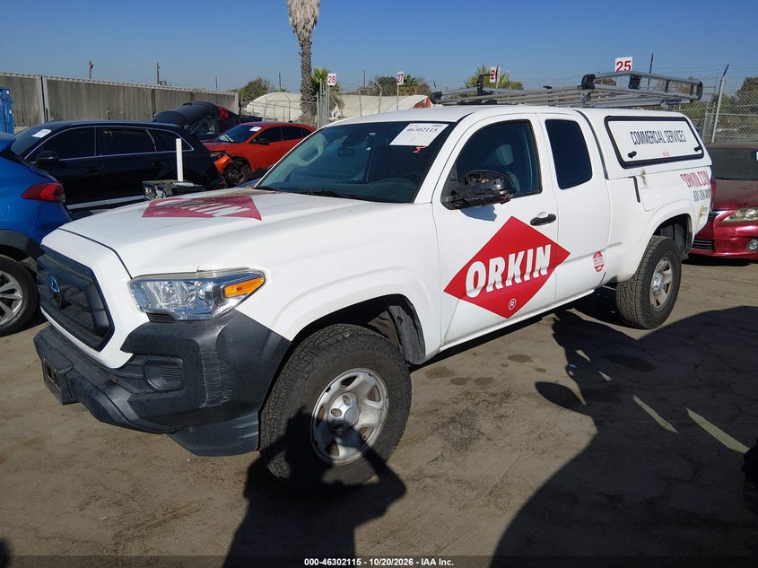 2022 Toyota Tacoma Sr, Normal Wear & Tear, IAAI, VIN 3TYRX5GN6NT044630 — photo 2