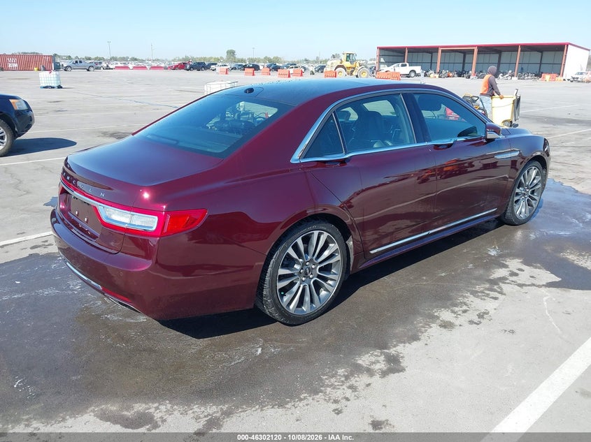 Vin: 1ln6l9np8h5605227, lot: 46802319, lincoln continental reserve 20174