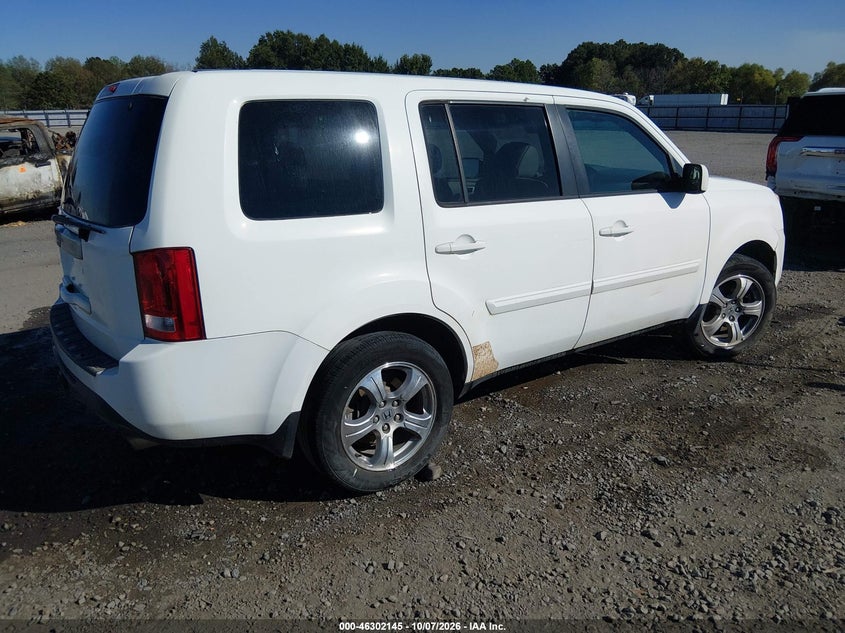 Vin: 5fnyf3h69db009430, lot: 46802344, honda pilot ex-l 20134