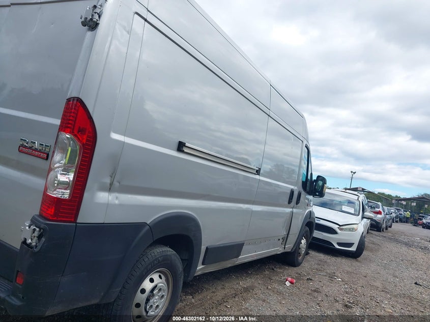 Vin: 3c6lrvdg6me518223, lot: 46802361, ram promaster high roof 20214