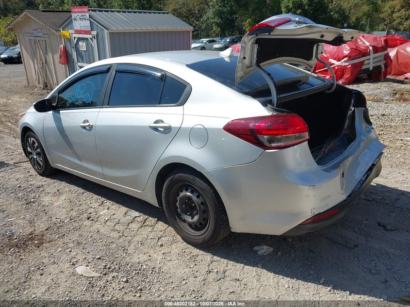 Vin: 3kpfk4a72je250887, lot: 46802381, kia forte lx 20183