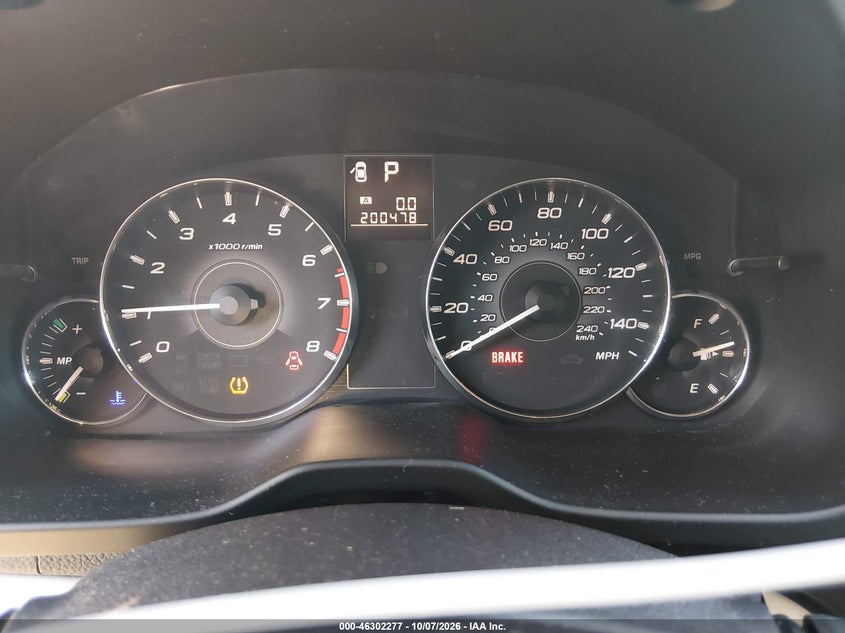 SUBARU OUTBACK 2011 VIN 4S4BRBGC8B3373777