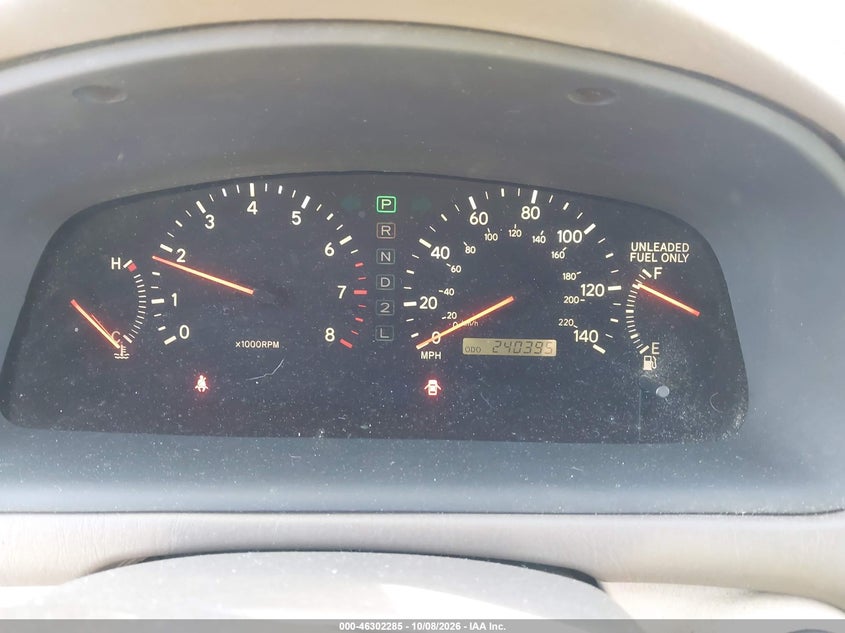 LEXUS ES 300 1999 VIN JT8BF28G1X0197273