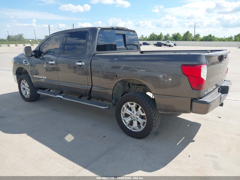 Vin: 1n6ba1f42gn506347, lot: 46802585, nissan titan xd sl diesel 20163