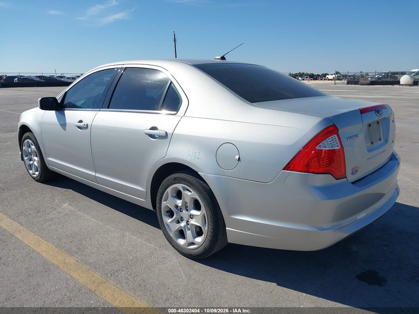 Vin: 3fahp0ha7ar209979, lot: 46802603, ford fusion se 20103