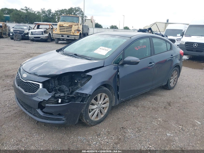 Vin: knafx4a68e5153216, lot: 46802617, kia forte lx 20142