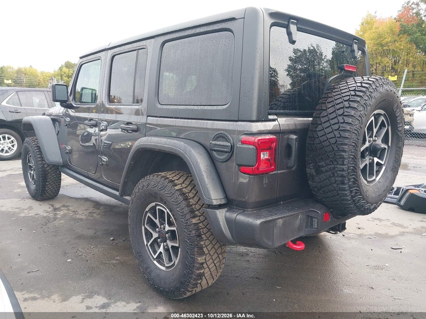 Vin: 1c4pjxfg0rw307638, lot: 46802622, jeep wrangler 4-door rubicon 4x4 20243