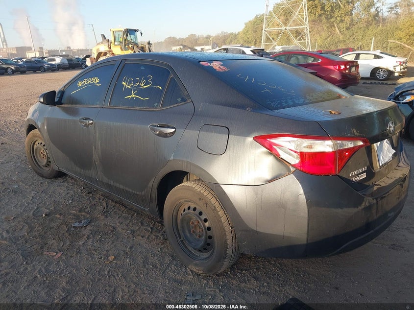 Vin: 5yfburhe6gp412263, lot: 46802704, toyota corolla l 20163