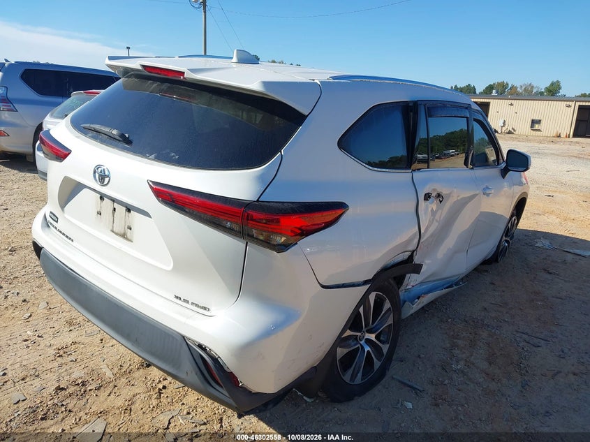 Vin: 5tdhzrbh0ls519437, lot: 46802757, toyota highlander xle 20204