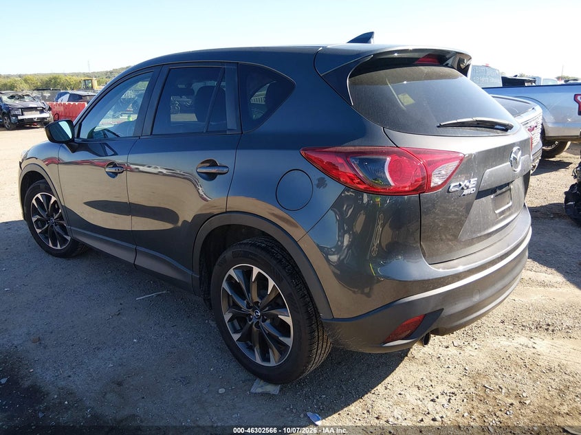 Vin: jm3ke4dy5g0917809, lot: 46802766, mazda cx-5 grand touring 20163