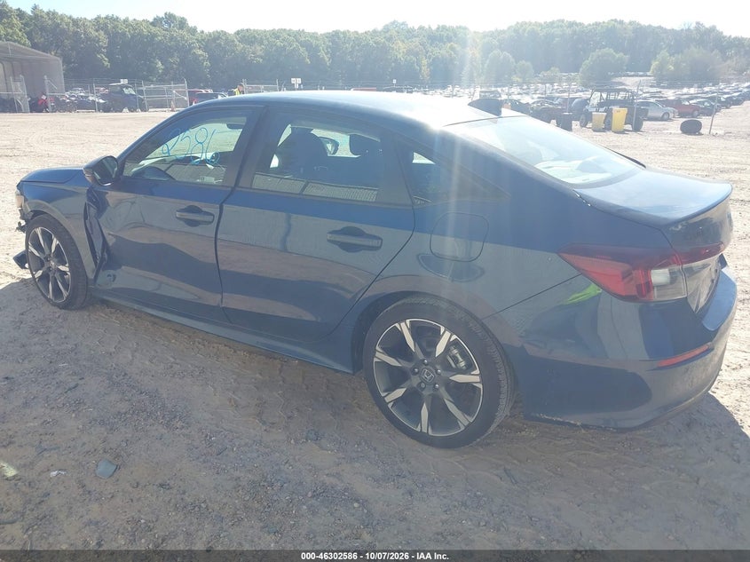 Vin: 2hgfe4f87th334947, lot: 46802785, honda civic hybrid sport/sport touring 20263