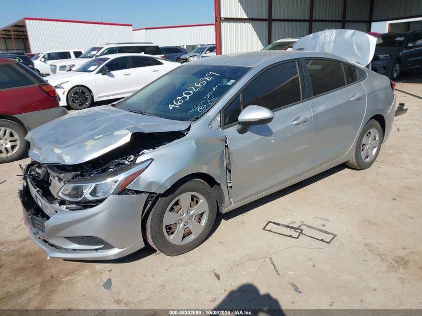 2018 Chevrolet Cruze Ls Auto, Front End, IAAI, VIN 1G1BC5SM9J7129241 — photo 2