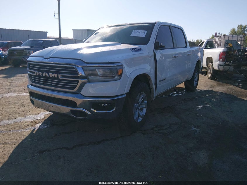Vin: 1c6srfjtxnn349565, lot: 46802907, ram 1500 laramie  4x4 5'7 box 20222