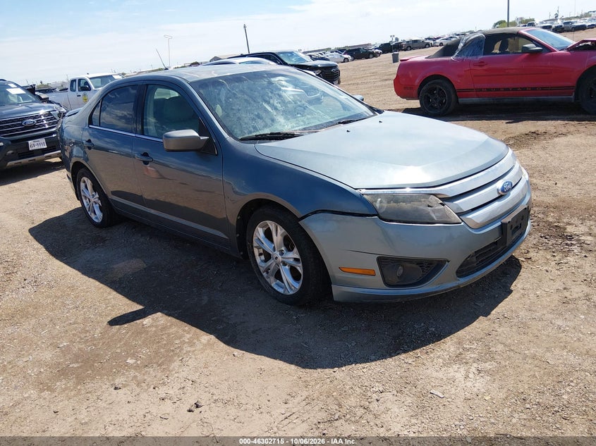 Vin: 3fahp0ha2cr258106, lot: 46802914, ford fusion se 20121