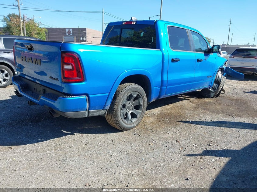 Vin: 1c6srffp6tn198782, lot: 46802917, ram 1500 big horn  4x4 5'7 box 20264