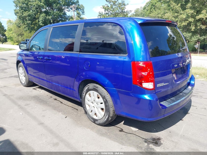 Vin: 2c4rdgbg8jr331494, lot: 46802926, dodge grand caravan se 20183