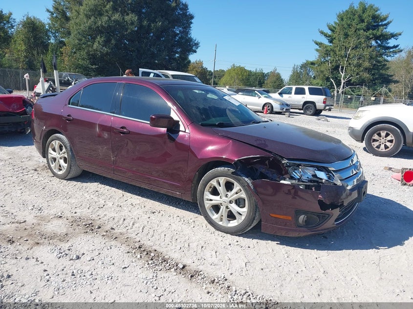 Vin: 3fahp0ha4cr364217, lot: 46802935, ford fusion se 20121