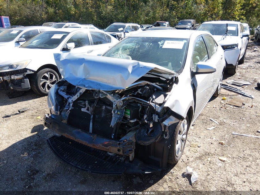 2015 Toyota Corolla Le, Удар спереди, IAAI, VIN 2T1BURHE2FC423971 — фото 2