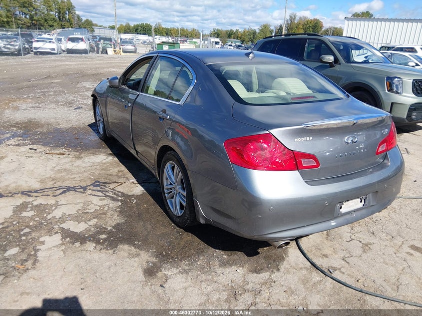 Vin: jn1cv6ap7dm301217, lot: 46802972, infiniti g37 journey 20133