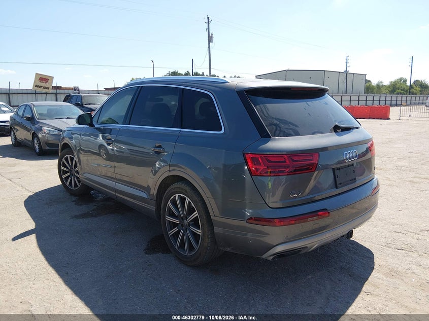 Vin: wa1laaf71jd001442, lot: 46802978, audi q7 3.0t premium 20183
