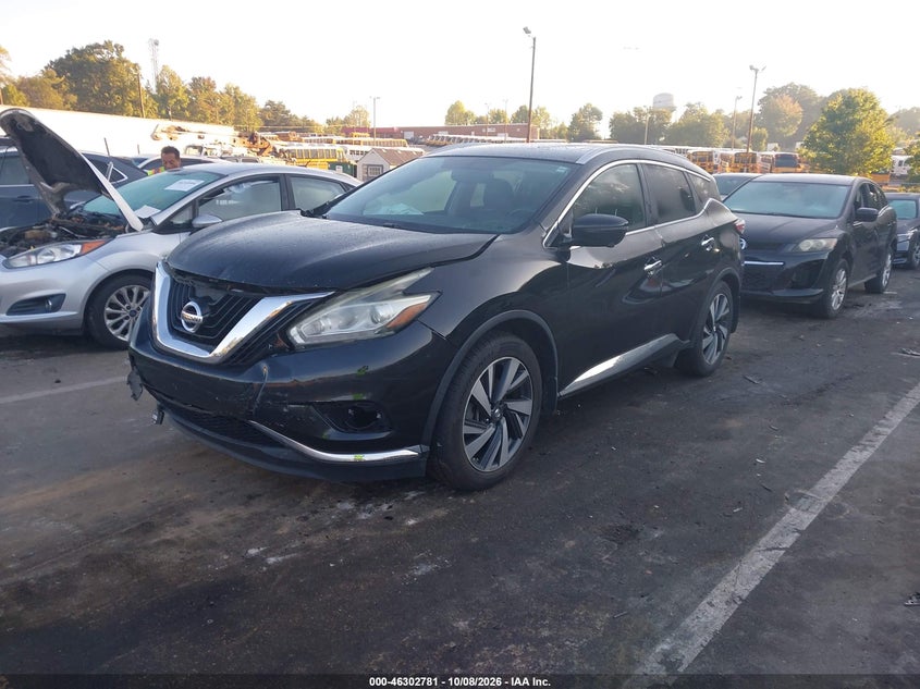 Vin: 5n1az2mg2hn124715, lot: 46802980, nissan murano platinum 20172