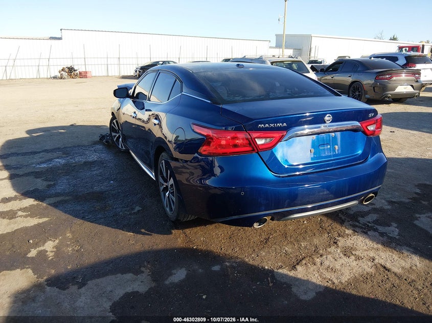 Vin: 1n4aa6apxgc432528, lot: 46803008, nissan maxima 3.5 sv 20163