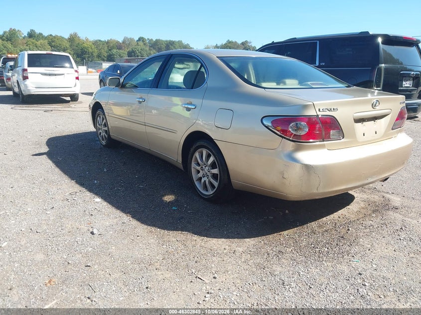 LEXUS ES 330 2004 VIN JTHBA30GX40002458