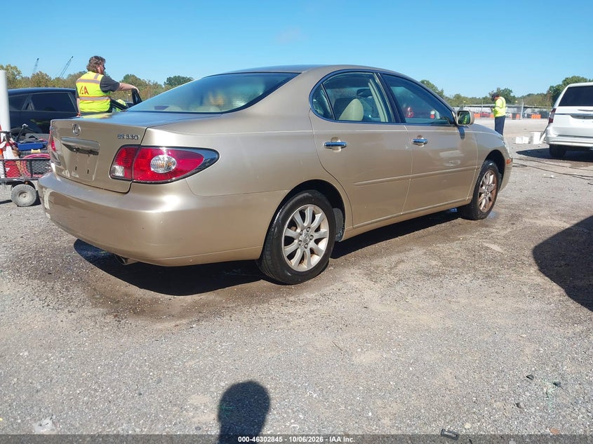 LEXUS ES 330 2004 VIN JTHBA30GX40002458