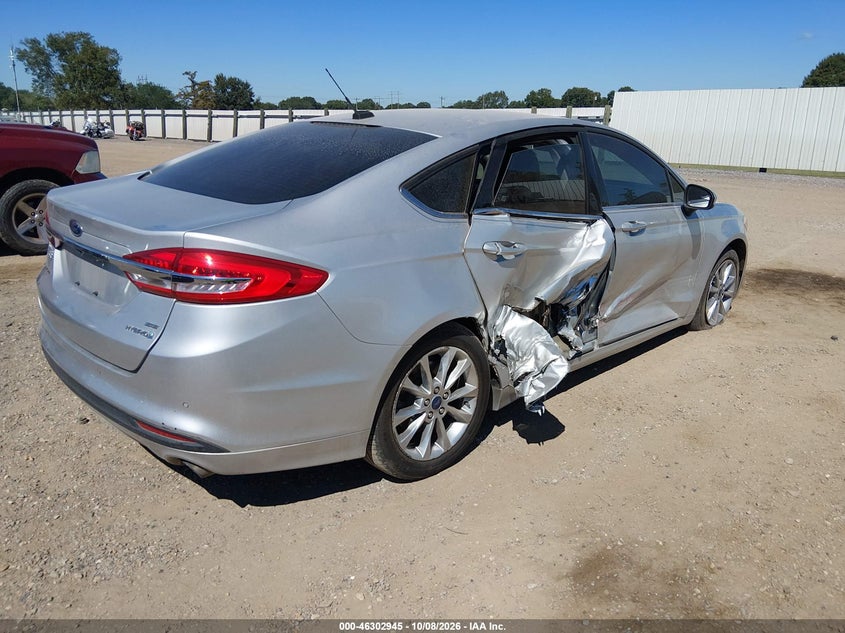 Vin: 3fa6p0lu6hr312040, lot: 46803144, ford fusion hybrid se 20174