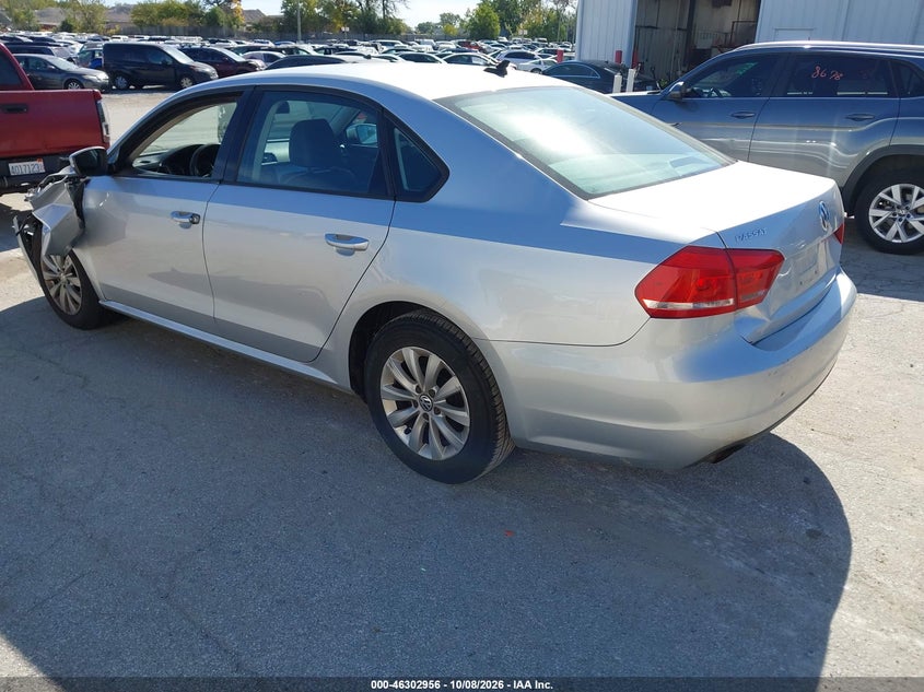 Vin: 1vwat7a36fc054128, lot: 46803155, volkswagen passat 1.8t wolfsburg edition 20153