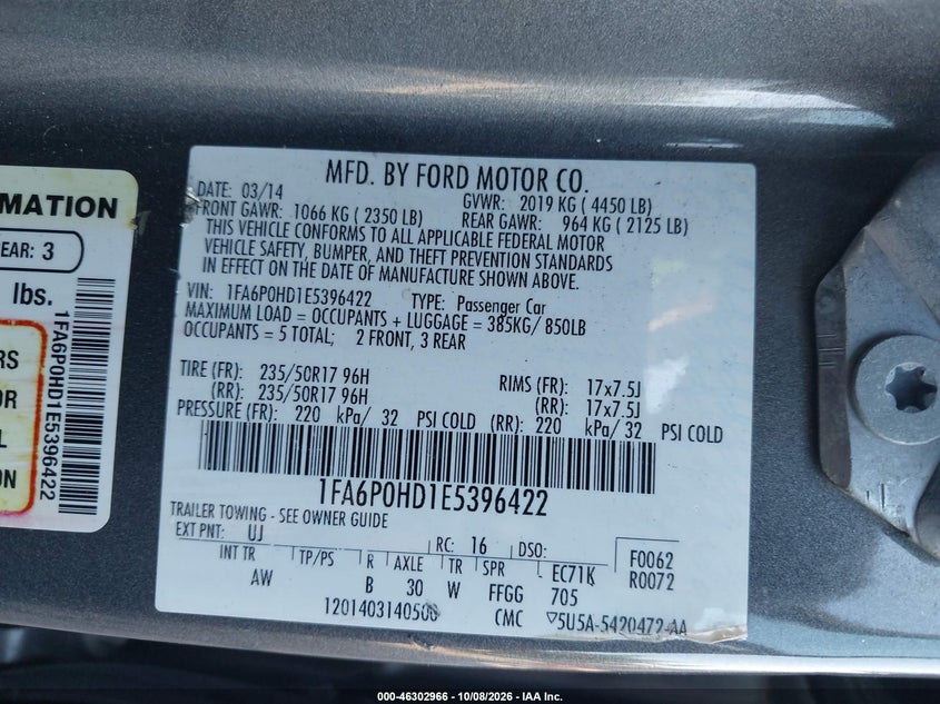 2014 FORD FUSION SE · Фото 9