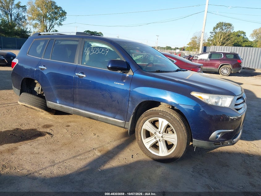 Vin: 5tddk3eh2ds230816, lot: 46803258, toyota highlander limited v6 2013 img_1