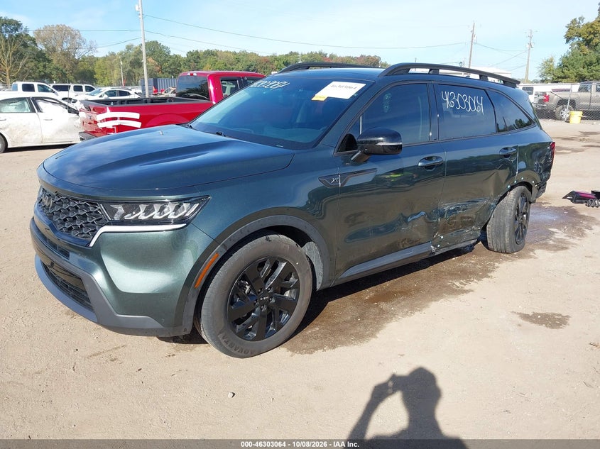 Vin: 5xyrldlc7pg219442, lot: 46803263, kia sorento x-line s 20232