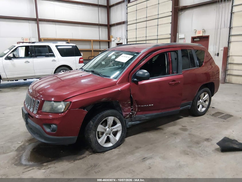 Vin: 1c4njdbb9ed926986, lot: 46803273, jeep compass sport 20142