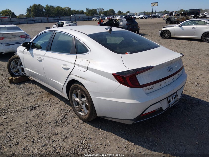 Vin: 5npeg4ja8nh134880, lot: 46803282, hyundai sonata se 20223