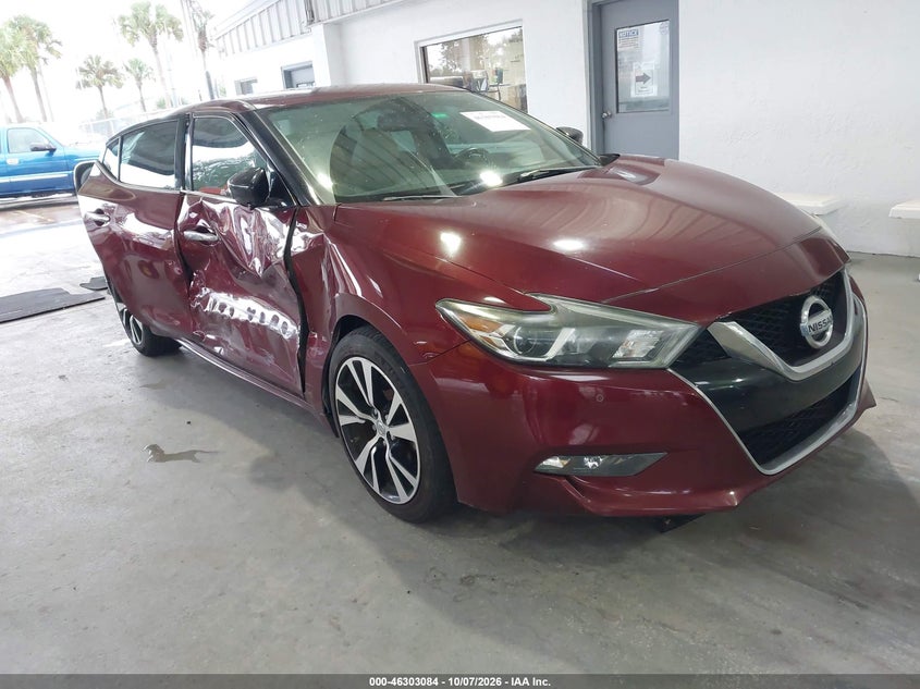 Vin: 1n4aa6ap0jc365557, lot: 46803283, nissan maxima 3.5 sv 20181