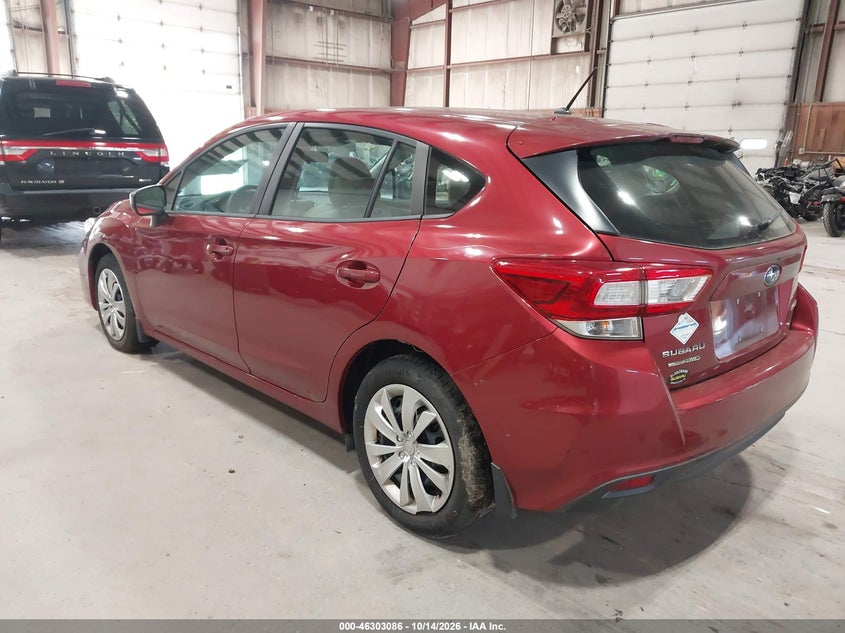 Vin: 4s3gtaa68j3712691, lot: 46803285, subaru impreza 2.0i 20183