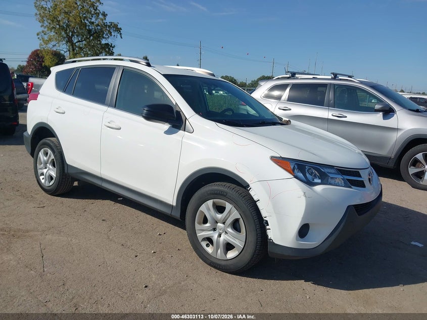 Vin: jtmbfrev4fd135970, lot: 46803312, toyota rav4 le 20151