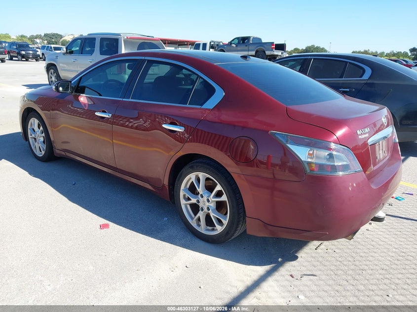 Vin: 1n4aa5ap5cc863072, lot: 46803326, nissan maxima 3.5 sv 20123