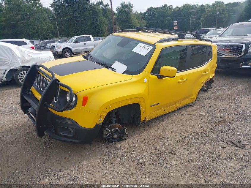 Vin: zaccjbbb6jph74012, lot: 46803340, jeep renegade latitude 4x4 20182