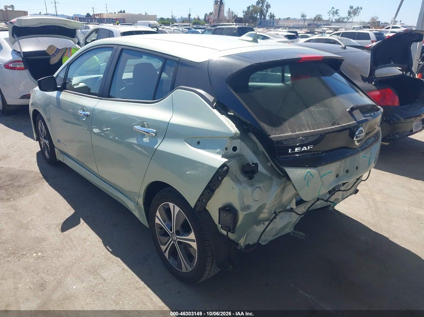 Vin: 1n4az1cpxjc309876, lot: 46803348, nissan leaf sv 20183